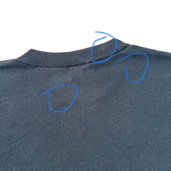 Vintage 90s Y2K No Surrender Spellout Graphic Tee Distressed Short Sleeve Large - Picture 8 of 8